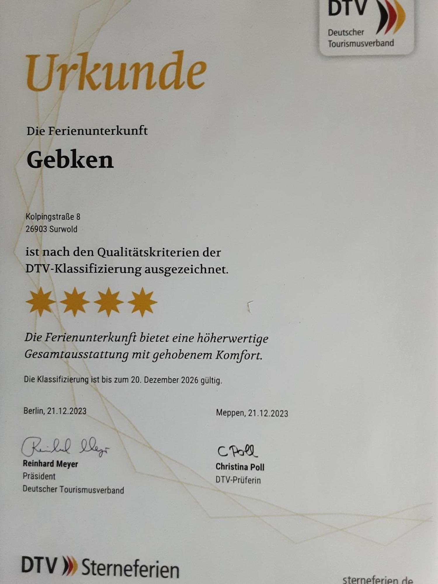 Ferienwohnung Gebken Borgerwald Buitenkant foto